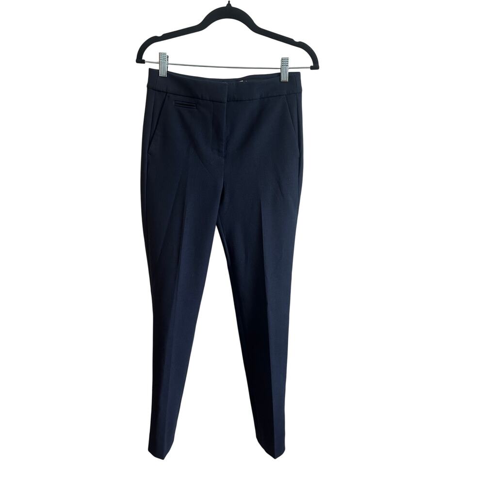 J.Crew NWT Trouser Dress Pants Chino Slim Fit Navy Blue Sz 2 Carreman